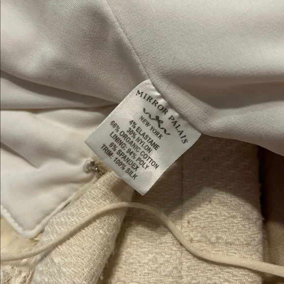 Mirror Palais Cream Textured Blouse - Picture 6 of 6